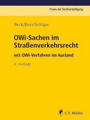 cover image of OWi-Sachen im Straßenverkehrsrecht